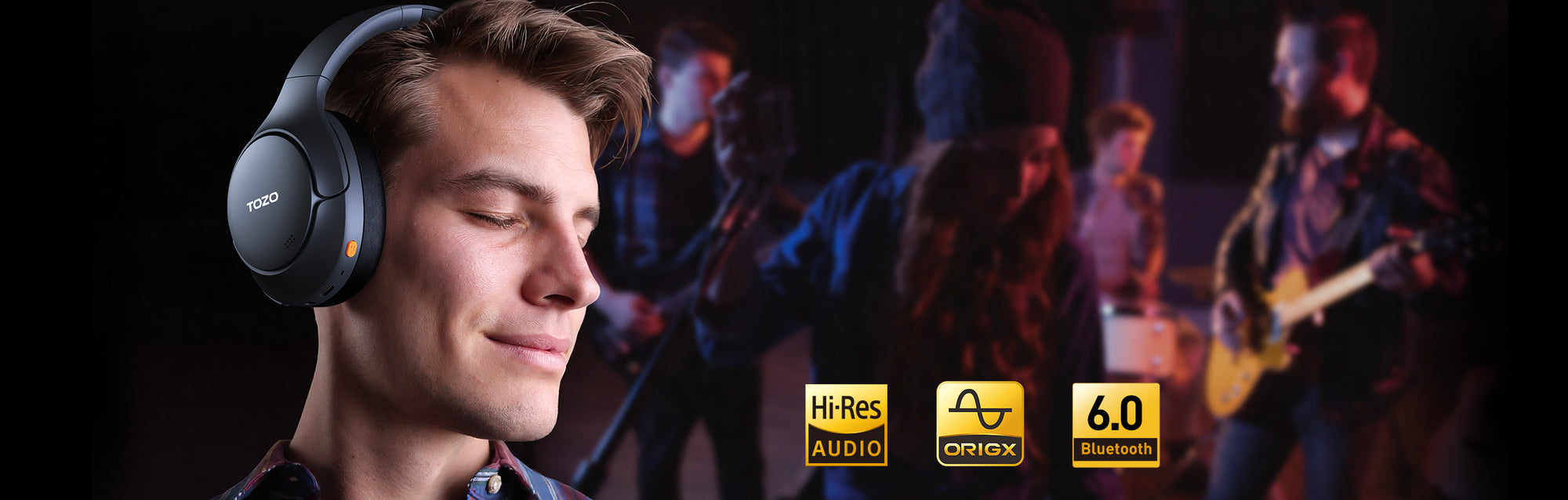 TOZO HT3 over-ear headphones with spatial audio