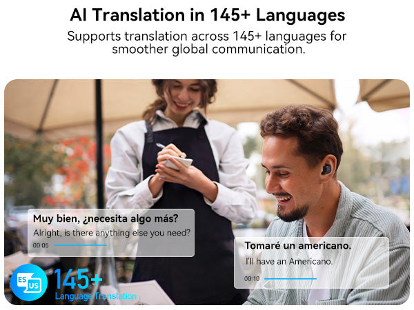 AI features on TOZO wireless earbuds